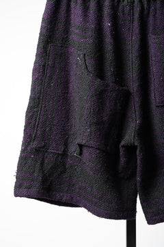 Load image into Gallery viewer, CHANGES x LOOM exclusive REMAKE SHORTS / VINTAGE MEXICAN SURF RUG (MULTI #C)