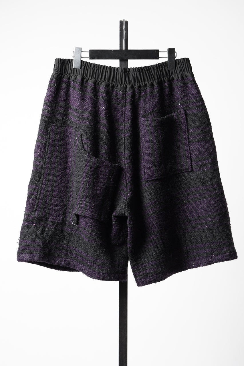 Load image into Gallery viewer, CHANGES x LOOM exclusive REMAKE SHORTS / VINTAGE MEXICAN SURF RUG (MULTI #C)