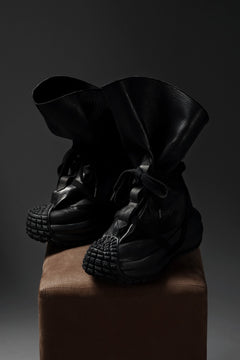 画像をギャラリービューアに読み込む, beauty : beast x MAGARIMONO x LOOM exclusive LEATHER SACK BOOTS (BLACK)