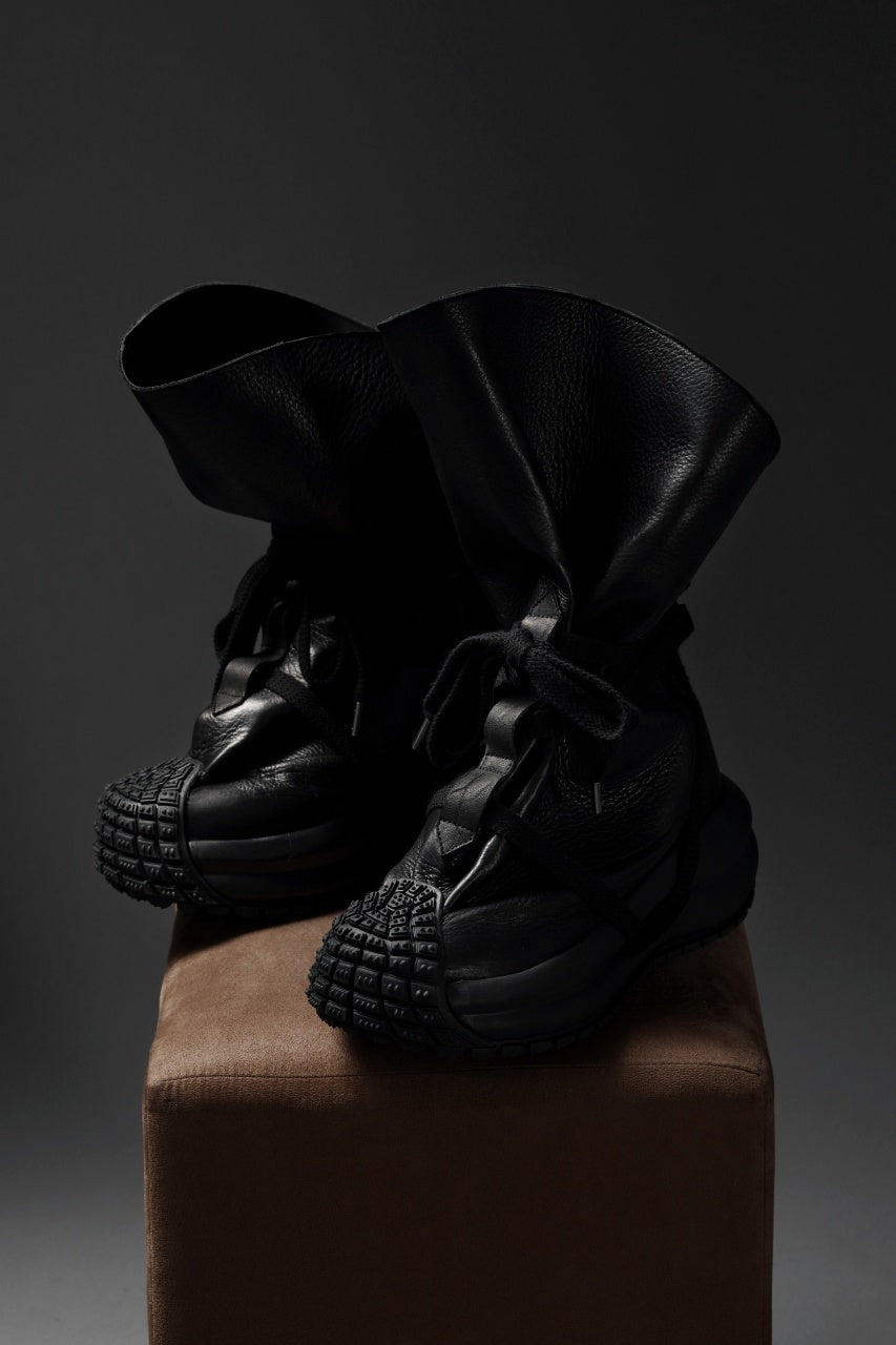 画像をギャラリービューアに読み込む, beauty : beast x MAGARIMONO x LOOM exclusive LEATHER SACK BOOTS (BLACK)