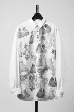 画像をギャラリービューアに読み込む, YUTA MATSUOKA relaxed fit shirt / high density kersey (off white)