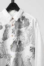 画像をギャラリービューアに読み込む, YUTA MATSUOKA relaxed fit shirt / high density kersey (off white)