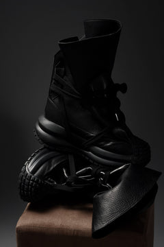 画像をギャラリービューアに読み込む, beauty : beast x MAGARIMONO x LOOM exclusive LEATHER SACK BOOTS (BLACK)