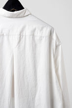 画像をギャラリービューアに読み込む, YUTA MATSUOKA relaxed fit shirt / high density kersey (off white)
