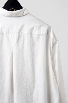 画像をギャラリービューアに読み込む, YUTA MATSUOKA relaxed fit shirt / high density kersey (off white)