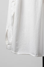 画像をギャラリービューアに読み込む, YUTA MATSUOKA relaxed fit shirt / high density kersey (off white)