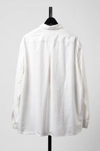 画像をギャラリービューアに読み込む, YUTA MATSUOKA relaxed fit shirt / high density kersey (off white)