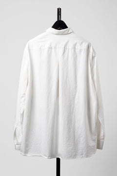 画像をギャラリービューアに読み込む, YUTA MATSUOKA relaxed fit shirt / high density kersey (off white)