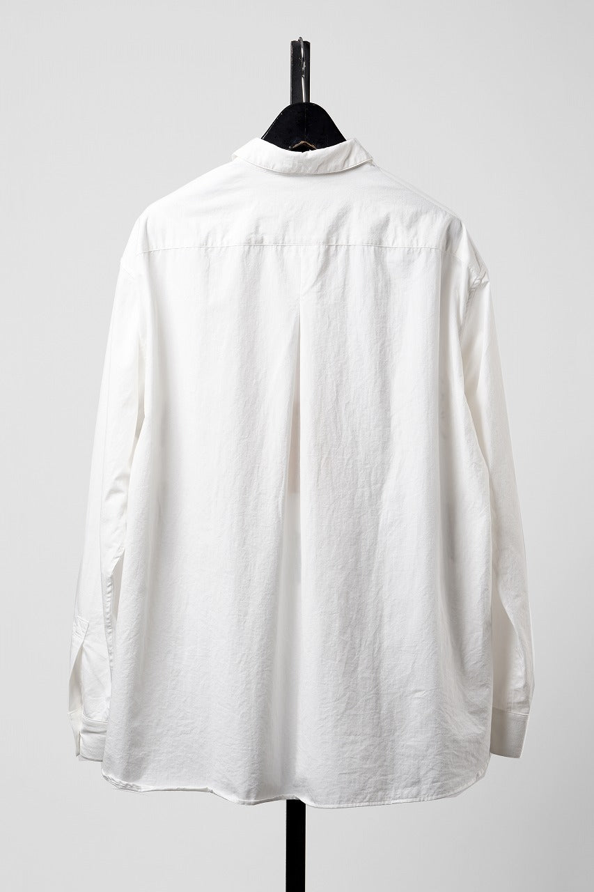 画像をギャラリービューアに読み込む, YUTA MATSUOKA relaxed fit shirt / high density kersey (off white)