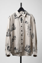 画像をギャラリービューアに読み込む, YUTA MATSUOKA classic shirt / drawing by megumi terao (ecru/print)