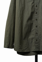 画像をギャラリービューアに読み込む, YUTA MATSUOKA collarless shirt / hard twist yarn horse cloth (khaki)