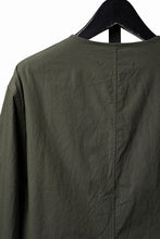 画像をギャラリービューアに読み込む, YUTA MATSUOKA collarless shirt / hard twist yarn horse cloth (khaki)