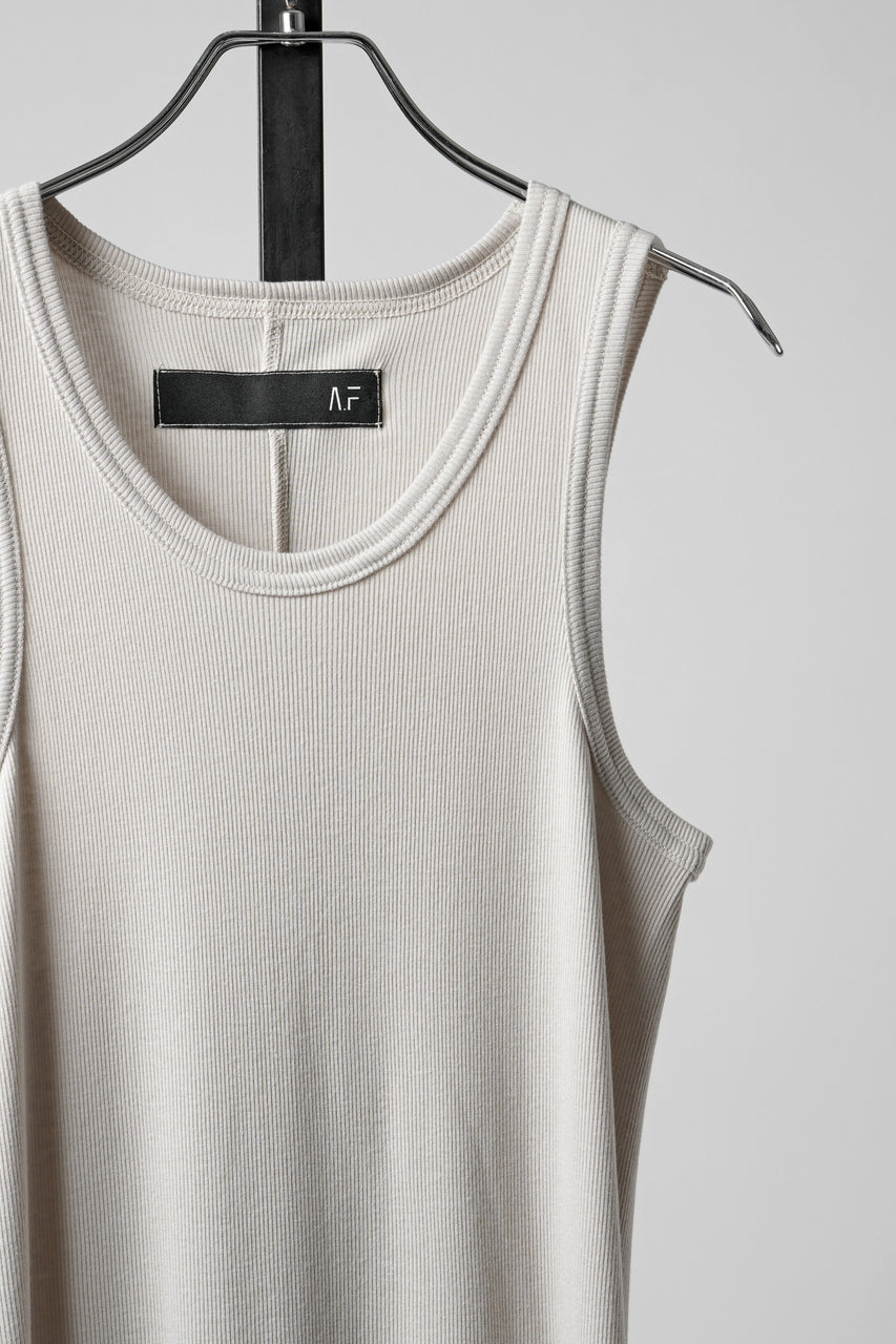 画像をギャラリービューアに読み込む, A.F ARTEFACT SKIN TANKTOP / COTTON RIB (LIGHT BEIGE)