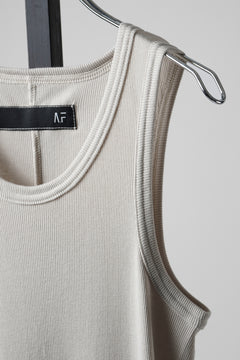 画像をギャラリービューアに読み込む, A.F ARTEFACT SKIN TANKTOP / COTTON RIB (LIGHT BEIGE)