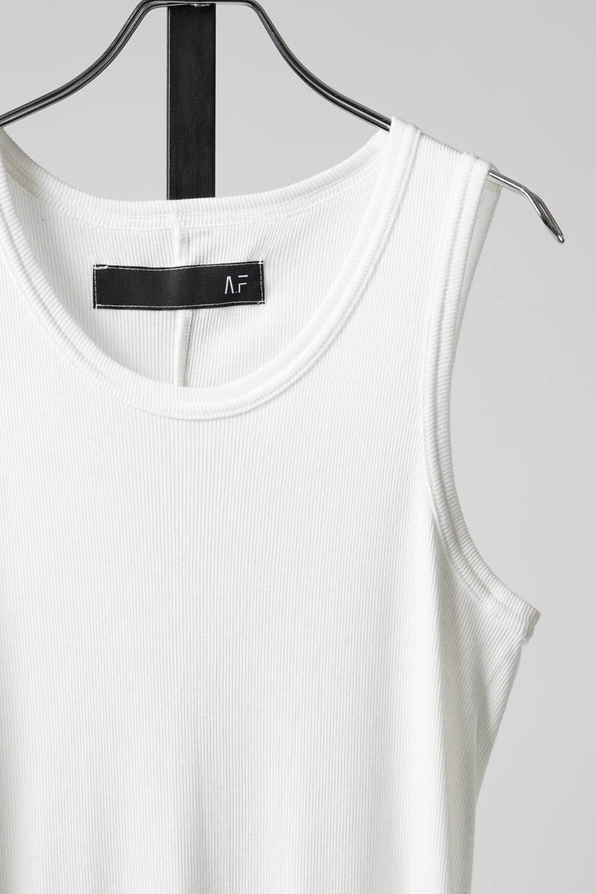 Load image into Gallery viewer, A.F ARTEFACT SKIN TANKTOP / COTTON RIB (WHITE)