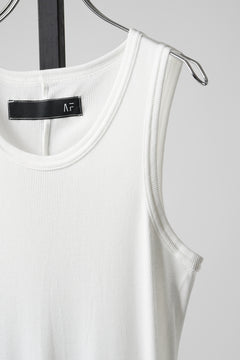 Load image into Gallery viewer, A.F ARTEFACT SKIN TANKTOP / COTTON RIB (WHITE)