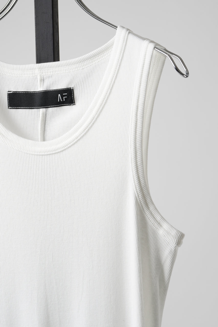 Load image into Gallery viewer, A.F ARTEFACT SKIN TANKTOP / COTTON RIB (WHITE)