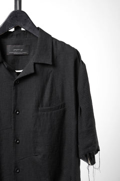 Load image into Gallery viewer, Professor.E CHECK SHORT SLEEVE SHIRT (BLACK)