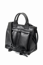 Load image into Gallery viewer, ISAMU KATAYAMA BACKLASH JAPAN HORSE CRACKING VINTAGE MINI-TOTE/SHOULDER BAG (BLACK)