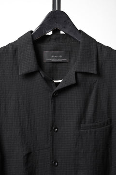 Load image into Gallery viewer, Professor.E CHECK SHORT SLEEVE SHIRT (BLACK)