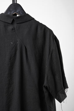 Load image into Gallery viewer, Professor.E CHECK SHORT SLEEVE SHIRT (BLACK)