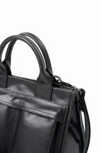 Load image into Gallery viewer, ISAMU KATAYAMA BACKLASH JAPAN HORSE CRACKING VINTAGE MINI-TOTE/SHOULDER BAG (BLACK)