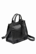 Load image into Gallery viewer, ISAMU KATAYAMA BACKLASH JAPAN HORSE CRACKING VINTAGE MINI-TOTE/SHOULDER BAG (BLACK)
