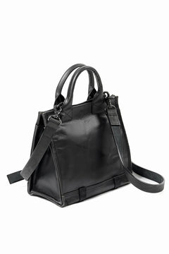 Load image into Gallery viewer, ISAMU KATAYAMA BACKLASH JAPAN HORSE CRACKING VINTAGE MINI-TOTE/SHOULDER BAG (BLACK)