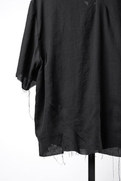 Load image into Gallery viewer, Professor.E CHECK SHORT SLEEVE SHIRT (BLACK)