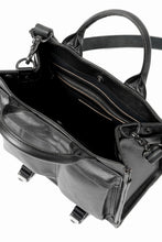 Load image into Gallery viewer, ISAMU KATAYAMA BACKLASH JAPAN HORSE CRACKING VINTAGE MINI-TOTE/SHOULDER BAG (BLACK)