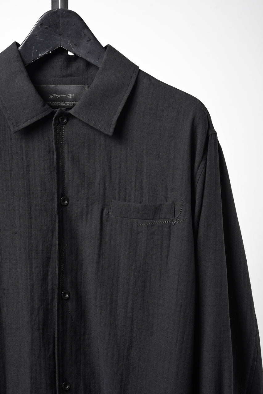 画像をギャラリービューアに読み込む, Professor.E EMBROIDERED SHIRT (BLACK)
