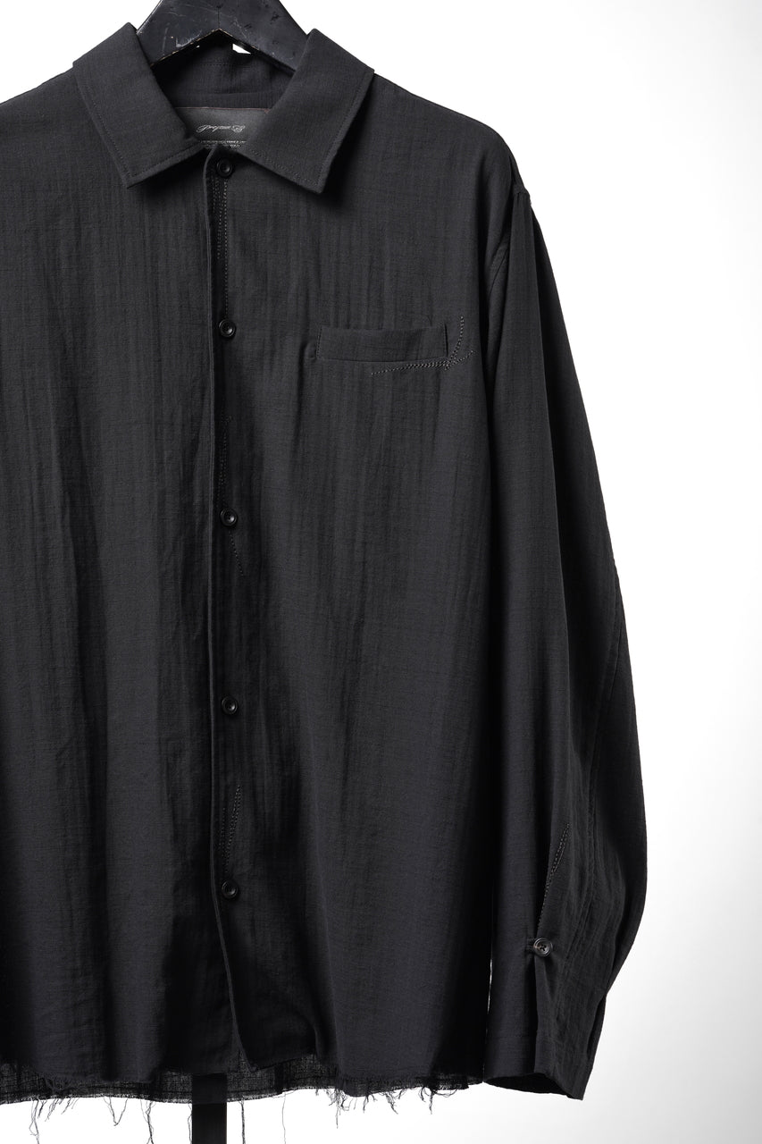 画像をギャラリービューアに読み込む, Professor.E EMBROIDERED SHIRT (BLACK)