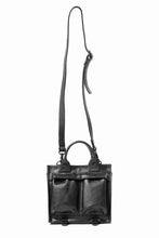 Load image into Gallery viewer, ISAMU KATAYAMA BACKLASH JAPAN HORSE CRACKING VINTAGE MINI-TOTE/SHOULDER BAG (BLACK)