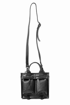 Load image into Gallery viewer, ISAMU KATAYAMA BACKLASH JAPAN HORSE CRACKING VINTAGE MINI-TOTE/SHOULDER BAG (BLACK)