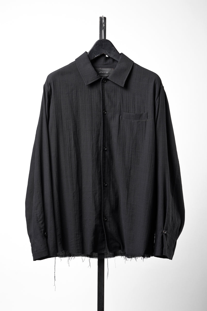 画像をギャラリービューアに読み込む, Professor.E EMBROIDERED SHIRT (BLACK)