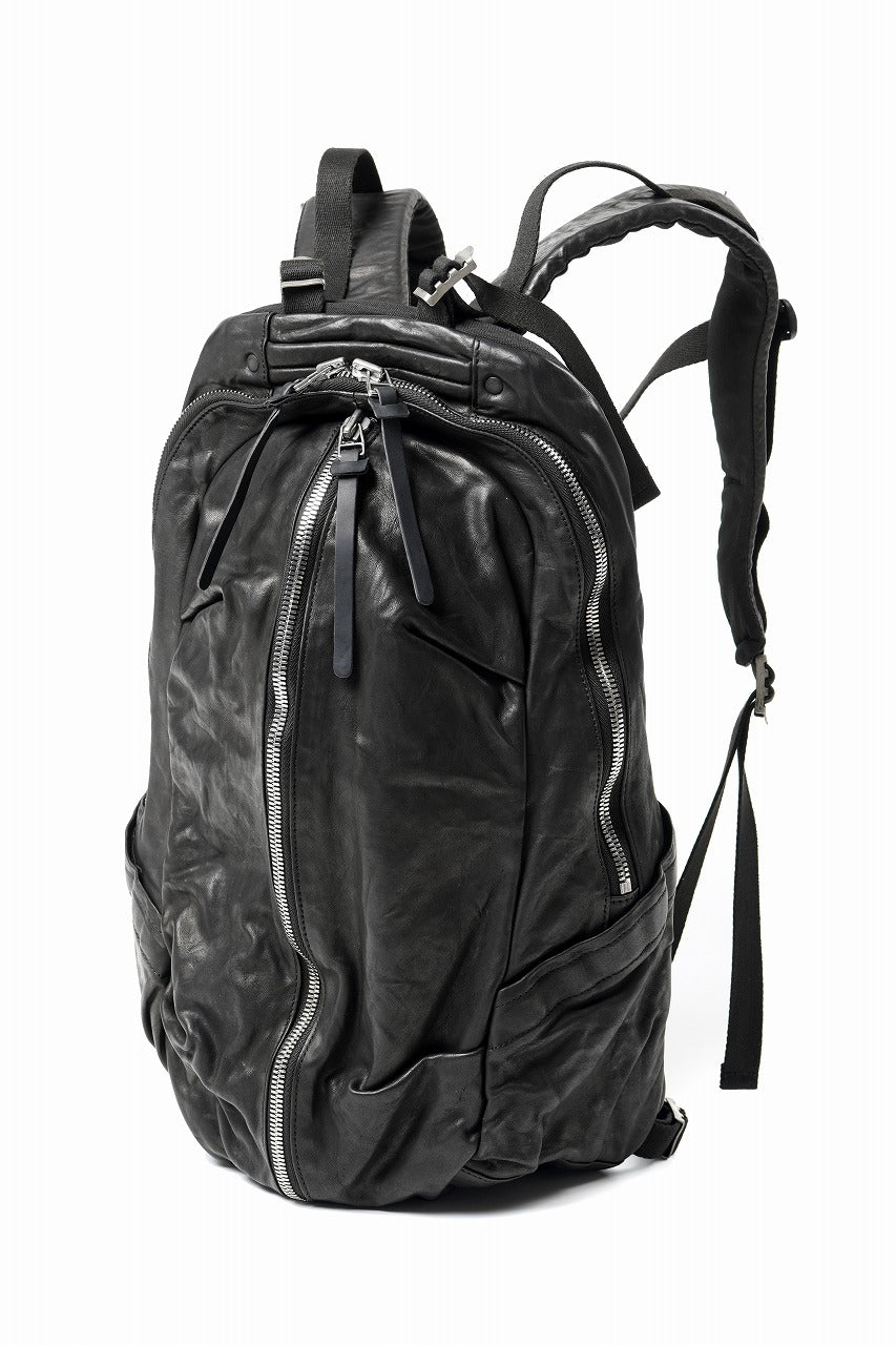 Load image into Gallery viewer, ISAMU KATAYAMA BACKLASH ITALY SHOULDER GARMENT-DYED BACKPACK (BLACK)