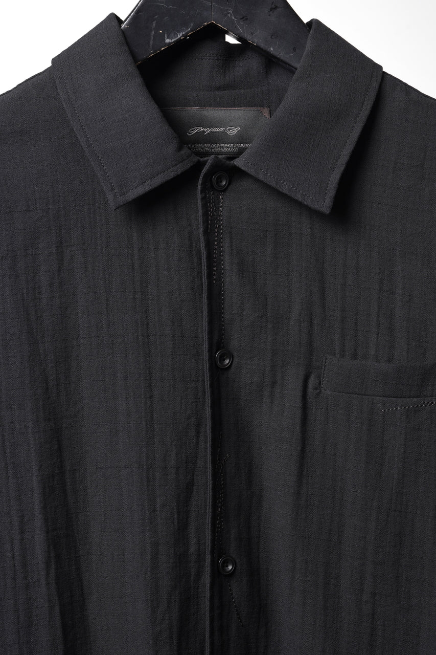 画像をギャラリービューアに読み込む, Professor.E EMBROIDERED SHIRT (BLACK)