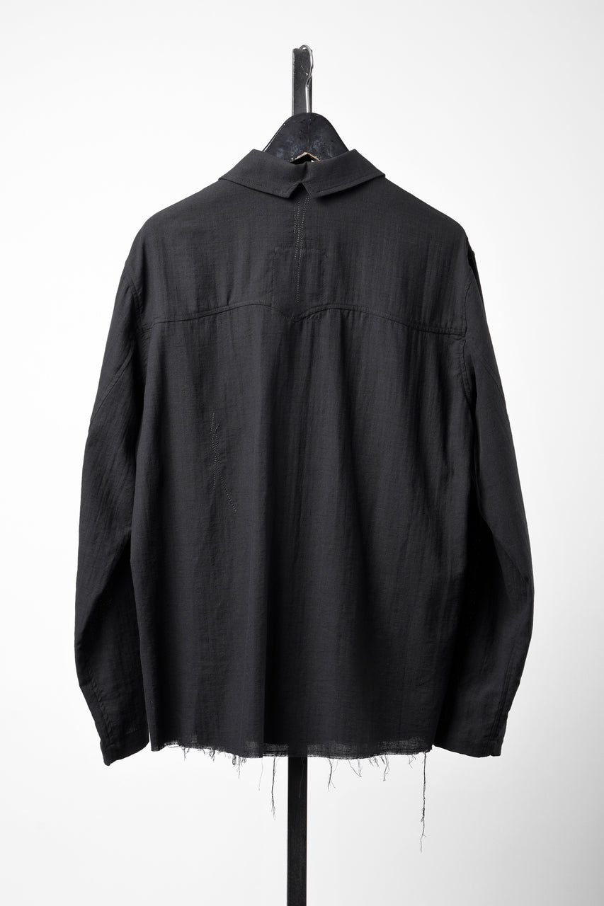 画像をギャラリービューアに読み込む, Professor.E EMBROIDERED SHIRT (BLACK)
