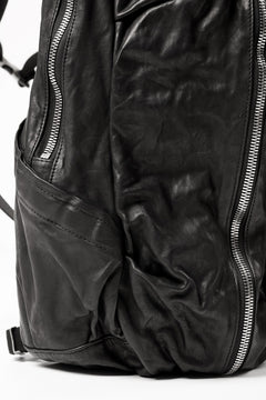 Load image into Gallery viewer, ISAMU KATAYAMA BACKLASH ITALY SHOULDER GARMENT-DYED BACKPACK (BLACK)