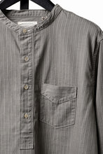 画像をギャラリービューアに読み込む, FULLCOUNT Herringbone Pencil Stripe Farmer Shirt (GRAY)