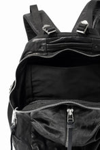 Load image into Gallery viewer, ISAMU KATAYAMA BACKLASH ITALY SHOULDER GARMENT-DYED BACKPACK (BLACK)