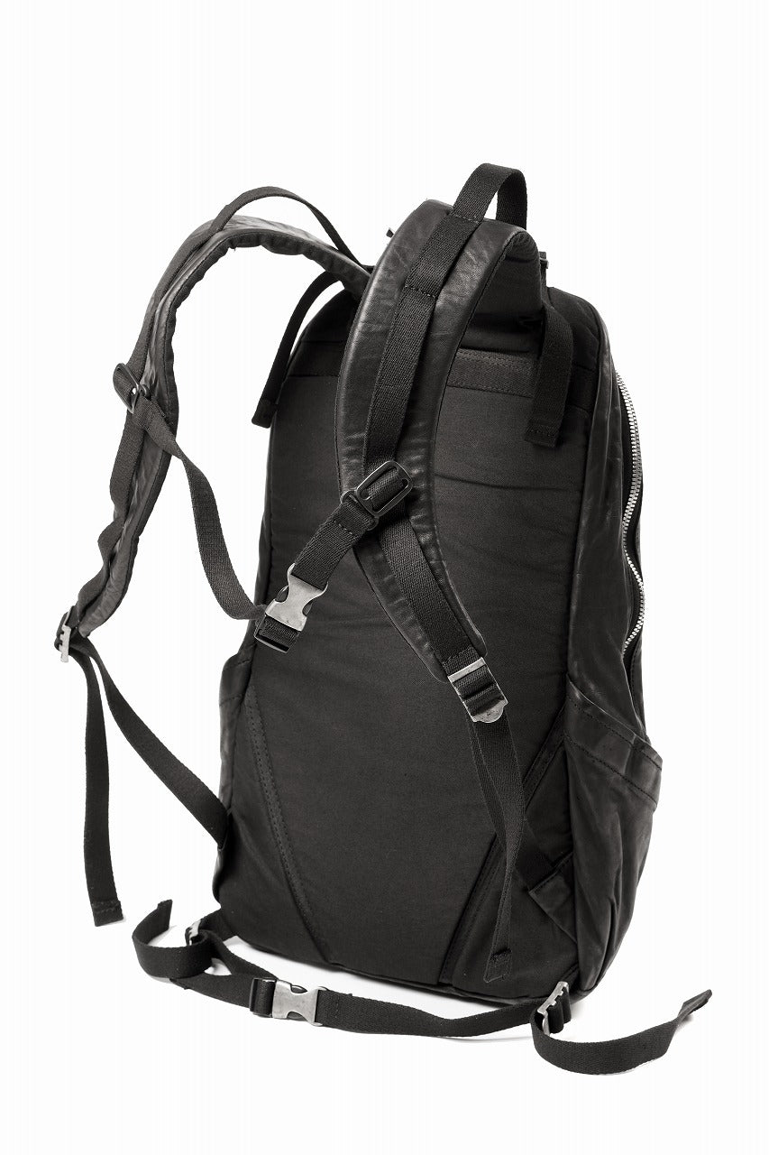 Load image into Gallery viewer, ISAMU KATAYAMA BACKLASH ITALY SHOULDER GARMENT-DYED BACKPACK (BLACK)