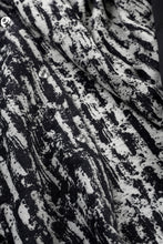 画像をギャラリービューアに読み込む, A.F ARTEFACT SNAPPED COCOON SHIRT / JACGUARD BLURRED STRIPE (BLACK x WHITE)