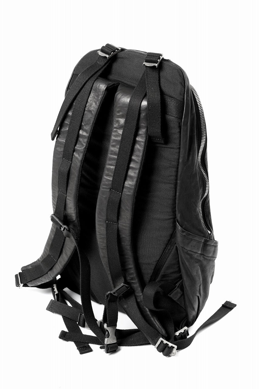 Load image into Gallery viewer, ISAMU KATAYAMA BACKLASH ITALY SHOULDER GARMENT-DYED BACKPACK (BLACK)