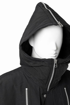 Load image into Gallery viewer, 【SAMPLE SALE】A.F ARTEFACT ZIP HOODIE COAT / TEDDY BOA FLEECE LINING (BLACK)