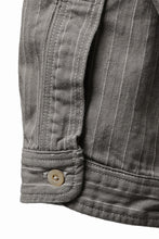 画像をギャラリービューアに読み込む, FULLCOUNT Herringbone Pencil Stripe Farmer Shirt (GRAY)