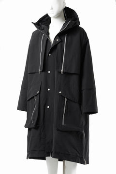 Load image into Gallery viewer, 【SAMPLE SALE】A.F ARTEFACT ZIP HOODIE COAT / TEDDY BOA FLEECE LINING (BLACK)