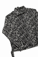 画像をギャラリービューアに読み込む, A.F ARTEFACT SNAPPED SHIRT WITH HEM BAND / JACGUARD BLURRED STRIPE (BLACK x WHITE)