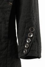 Load image into Gallery viewer, 【SAMPLE SALE】vital reversible hooded coat / organic twill+texture print (BLACK x PRINT)