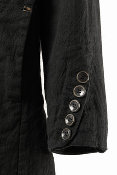 Load image into Gallery viewer, 【SAMPLE SALE】vital reversible hooded coat / organic twill+texture print (BLACK x PRINT)